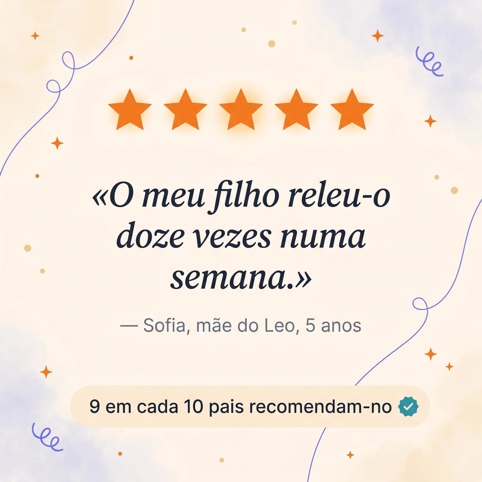 A noite do meu primeiro dente — cartão de produto