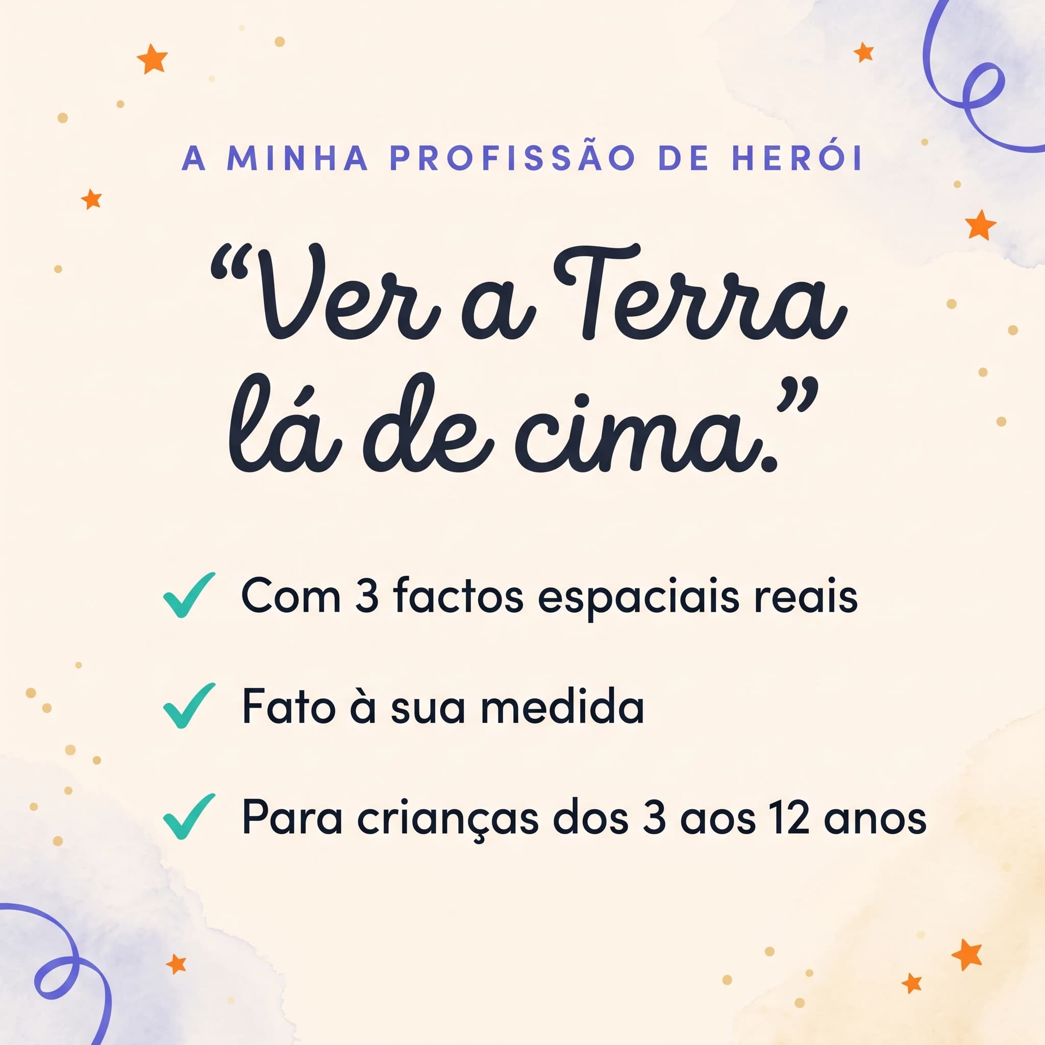 A minha primeira viagem ao espaço — cartão de produto