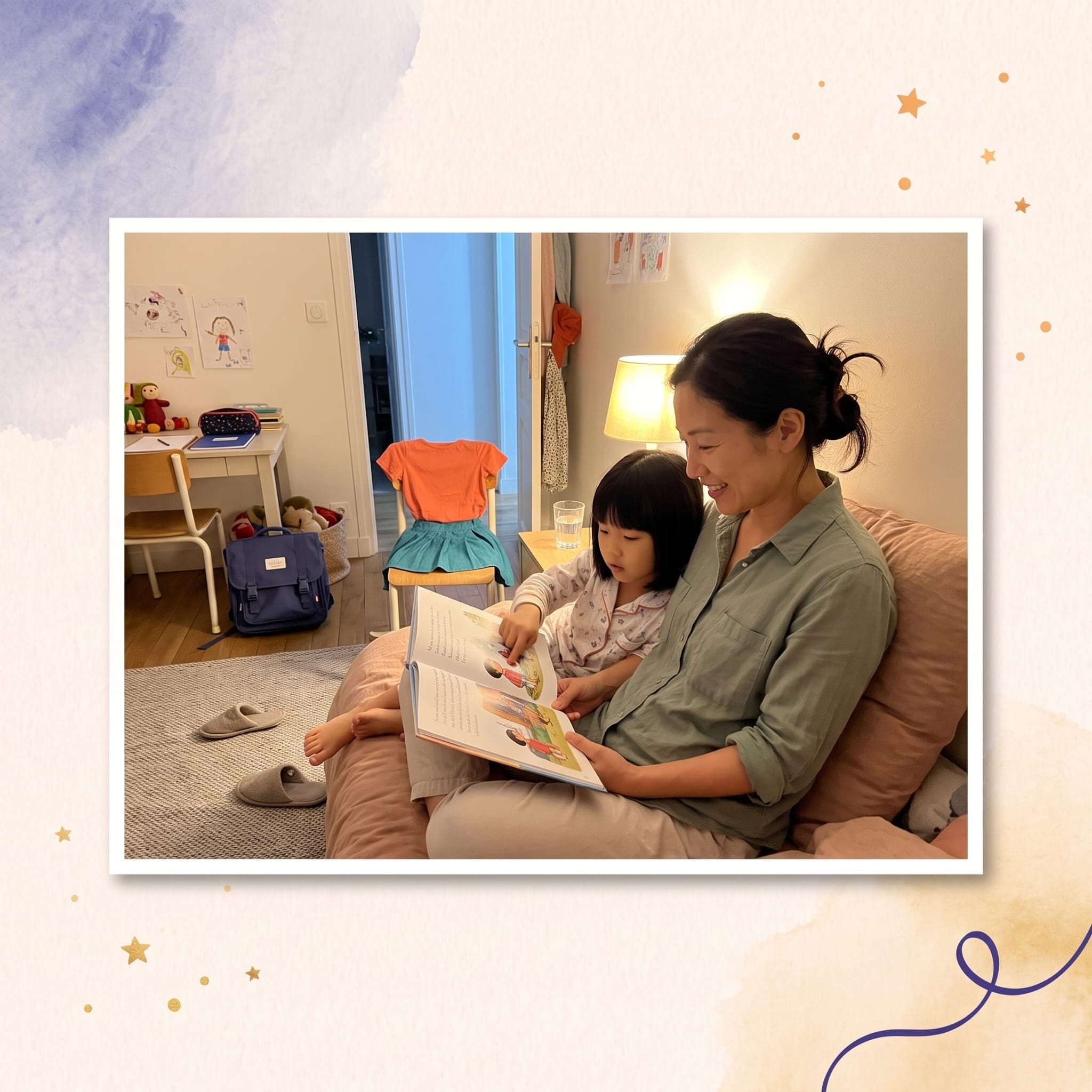 O Meu Primeiro Dia de Escola — momento de leitura em família