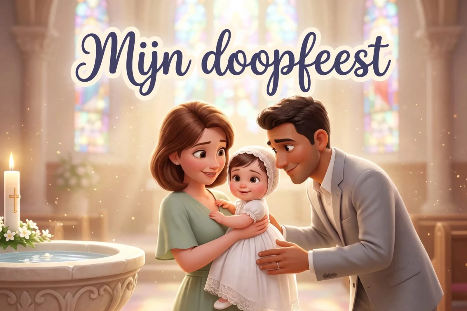 Omslag van het boek "Mijn doopfeest", harde kaft
