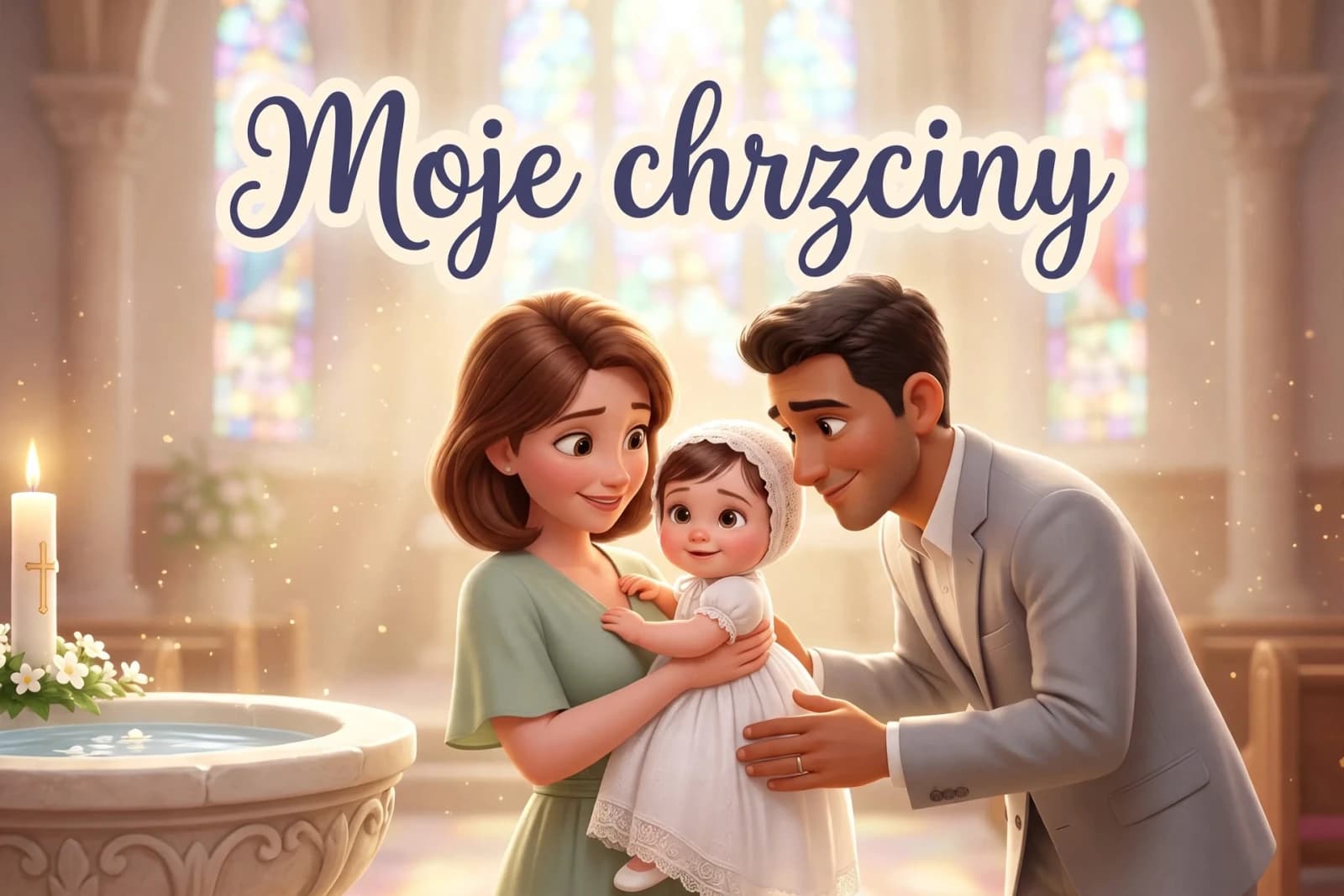 Okładka książki „Mój chrzest”, twarda oprawa