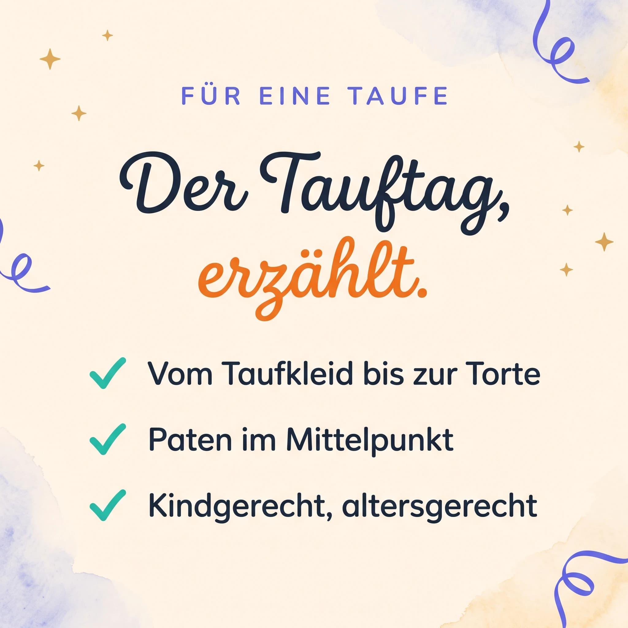 Meine Taufe — Produktkarte