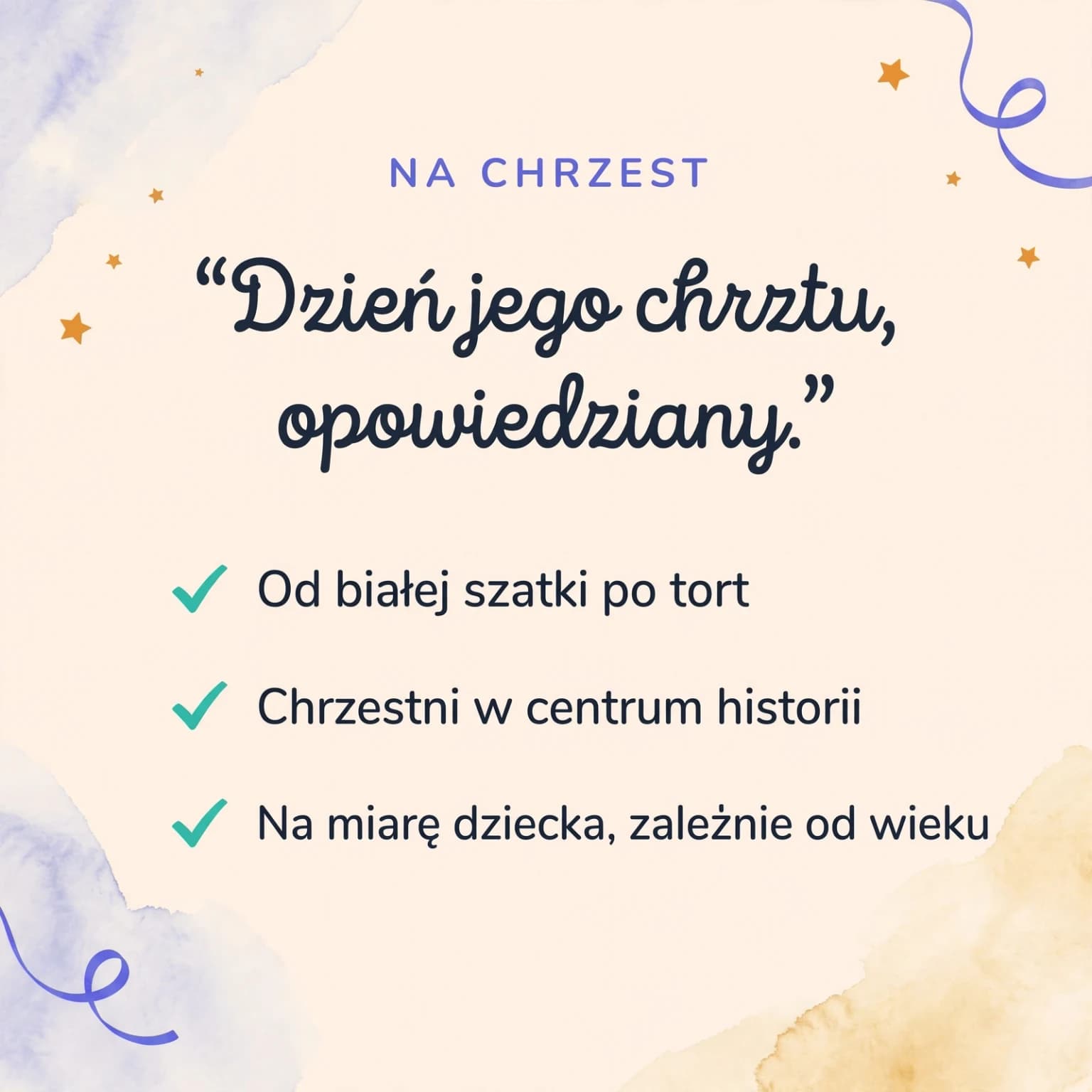 Moje chrzciny — karta produktu