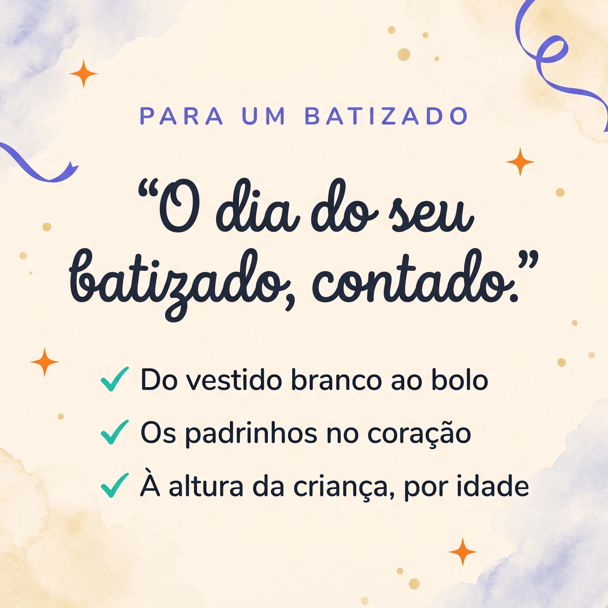 O Meu Batismo — cartão de produto
