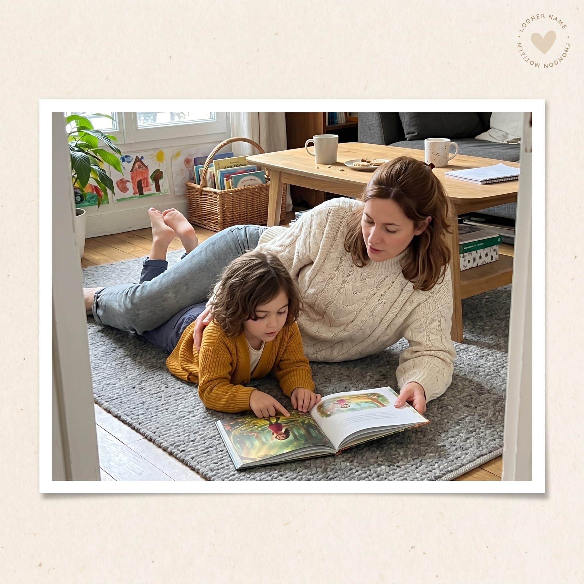 O meu livro personalizado — momento de leitura em família