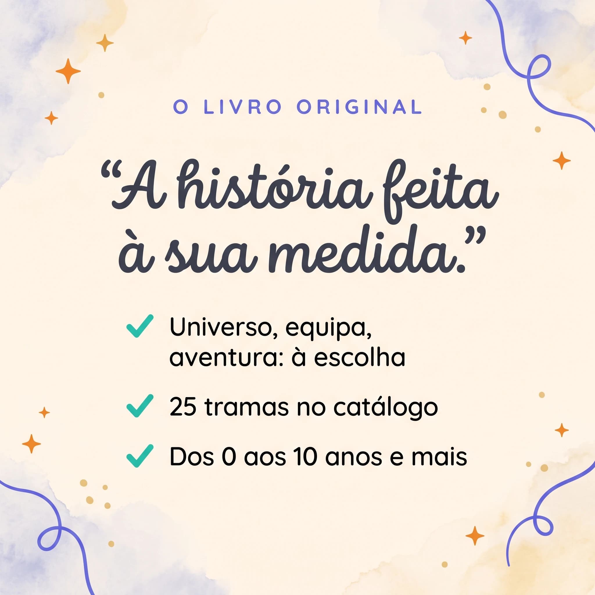 O meu livro personalizado — cartão de produto