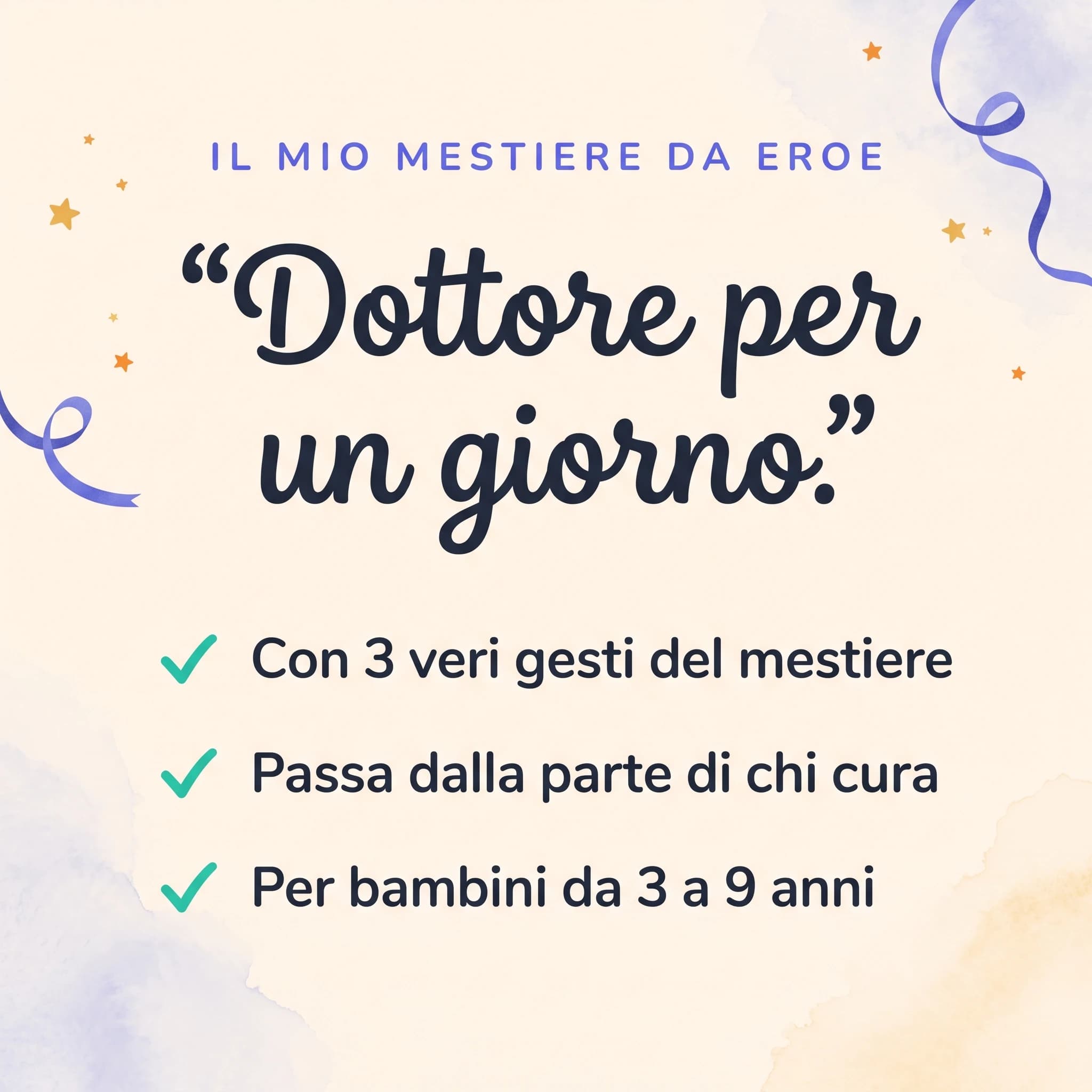 Dottore per un giorno — scheda prodotto