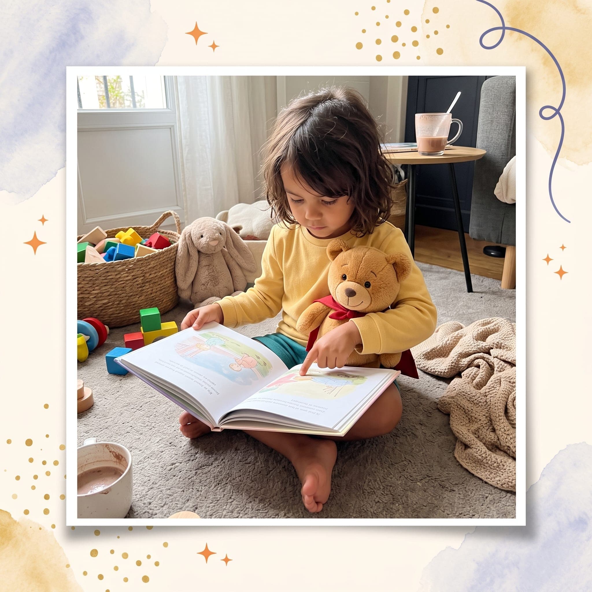 Peluche, o verdadeiro herói — momento de leitura em família