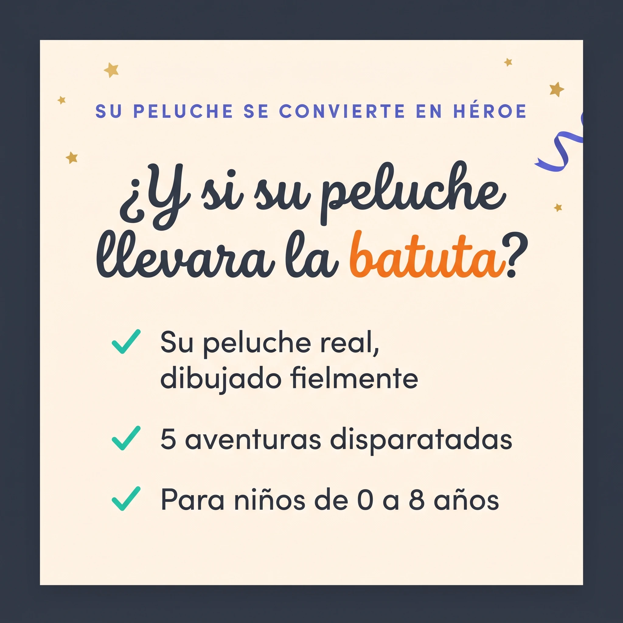 Peluche, el auténtico héroe — ficha de producto