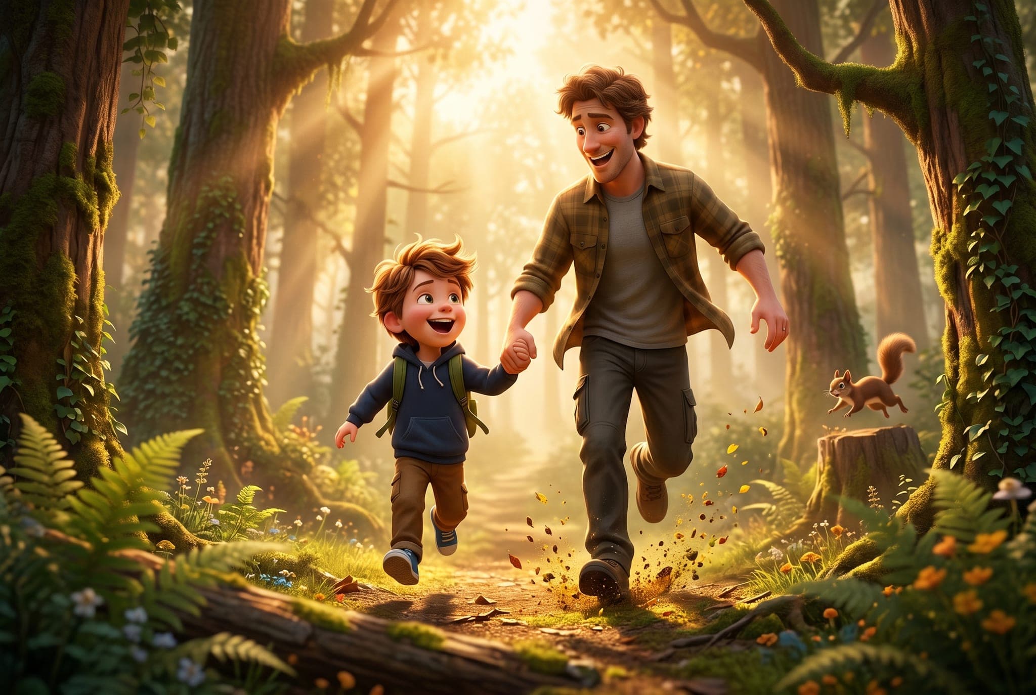 Mi papá y yo — ilustración interior 1