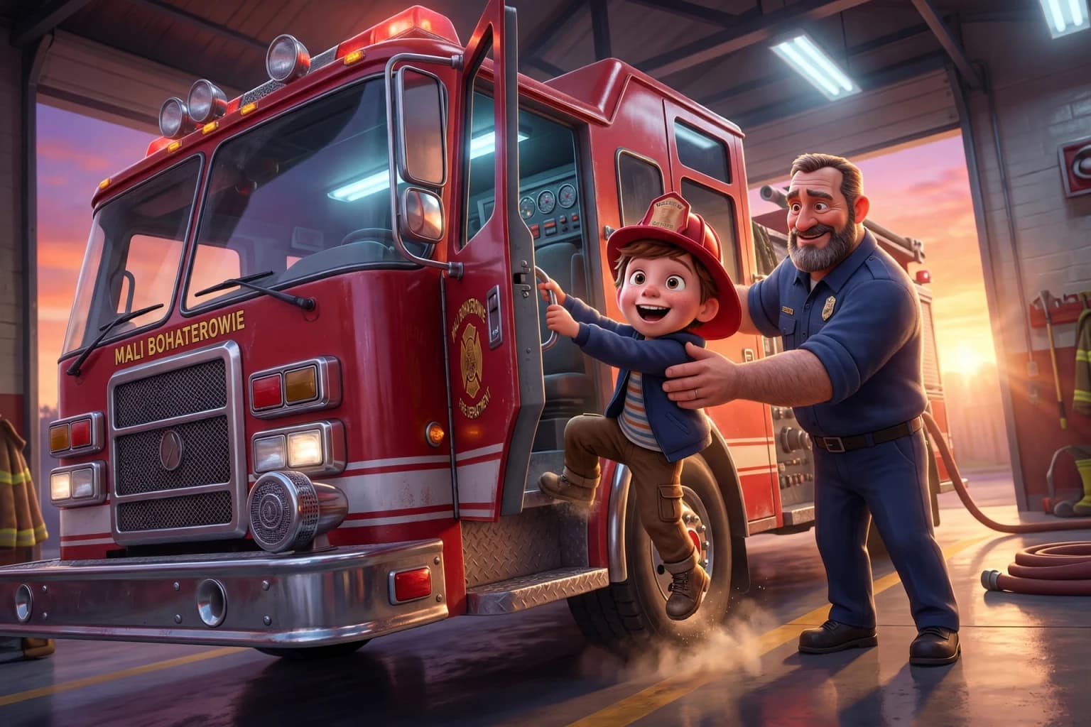 Strażak na jeden dzień — ilustracja ze środka 1