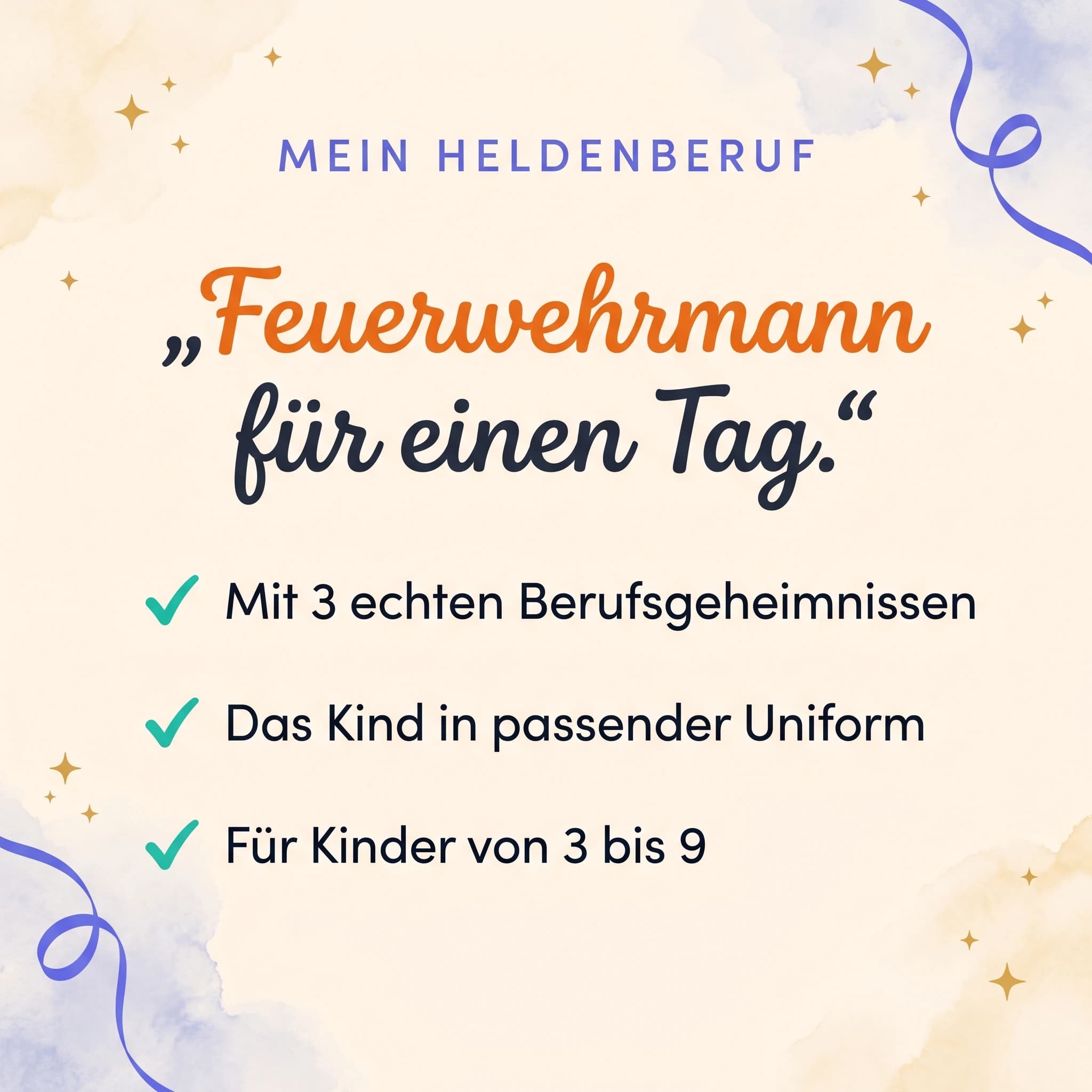 Ein Tag als Feuerwehrmann — Produktkarte