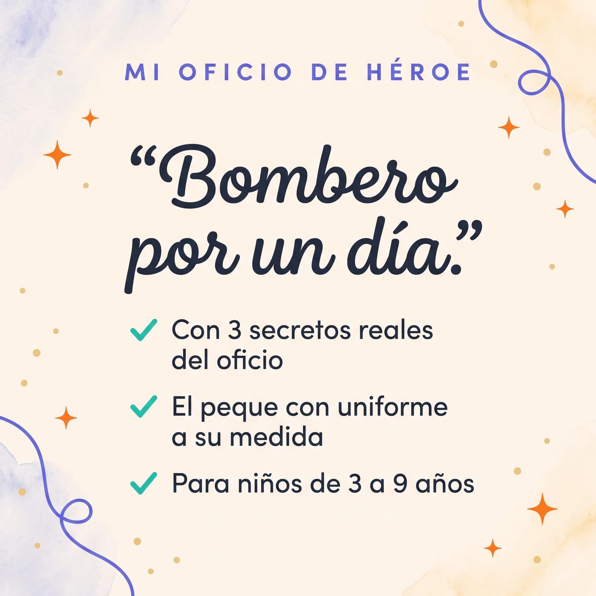Bombero por un día — ficha de producto
