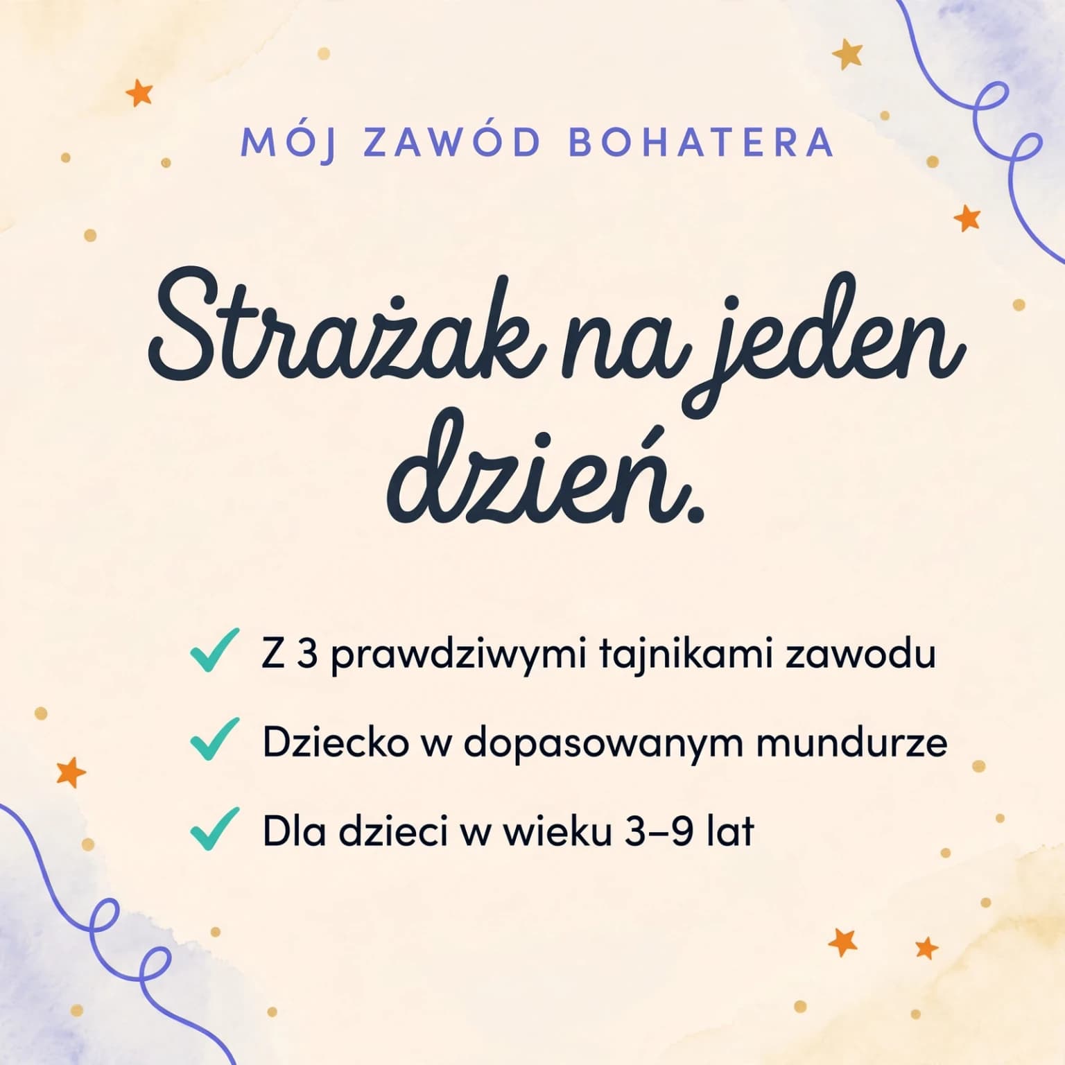Strażak na jeden dzień — karta produktu
