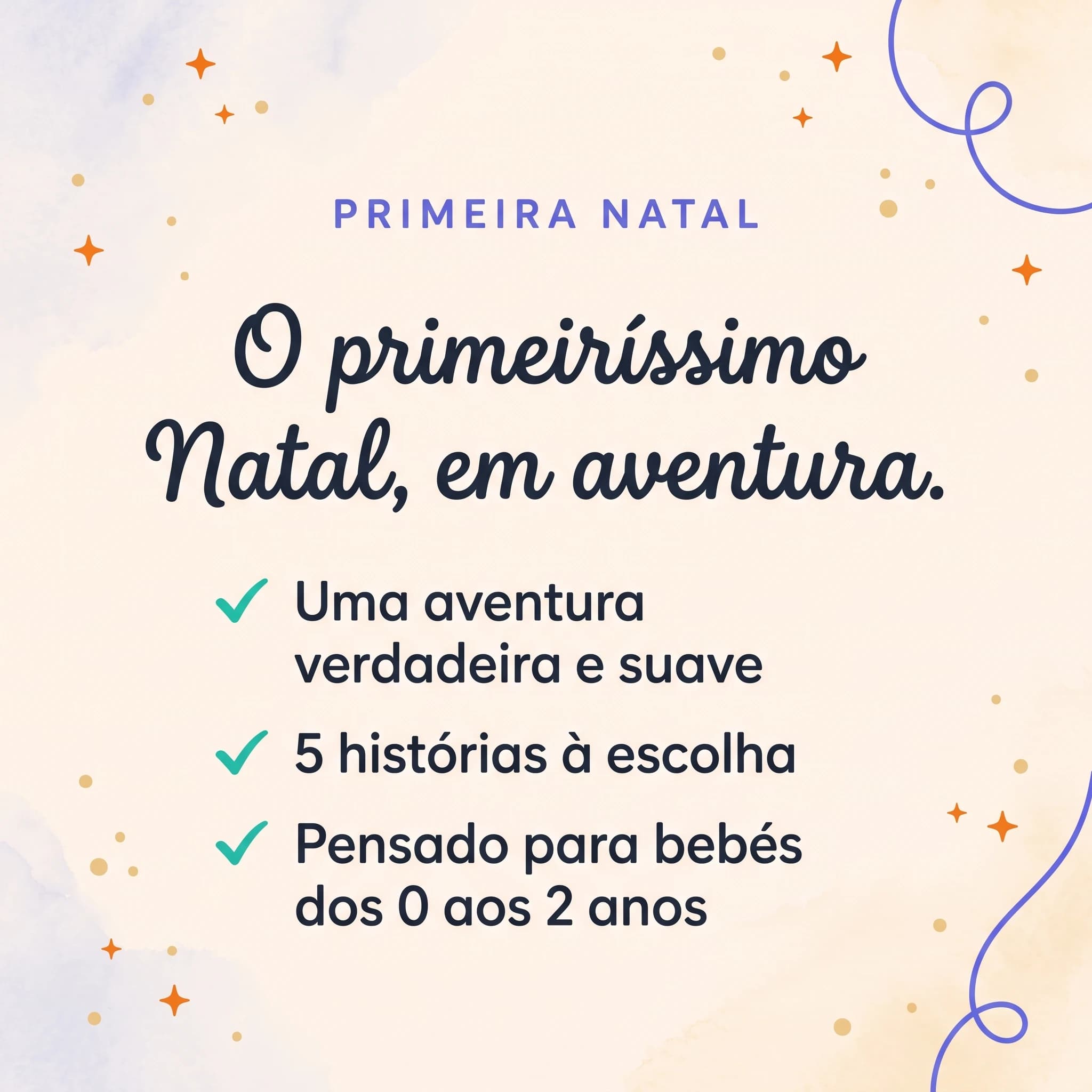 O meu primeiro Natal — cartão de produto