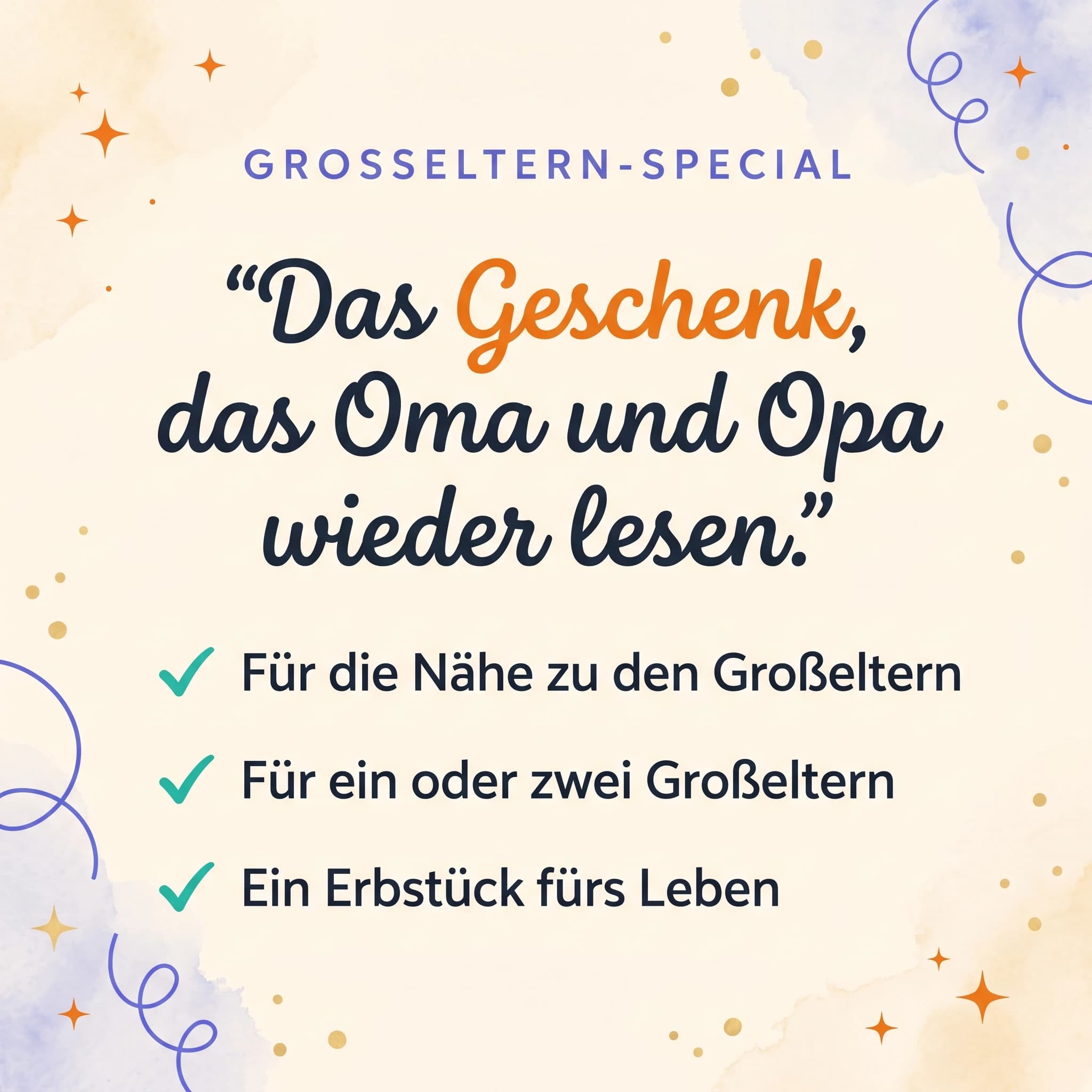 Oma, Opa und ich — Produktkarte