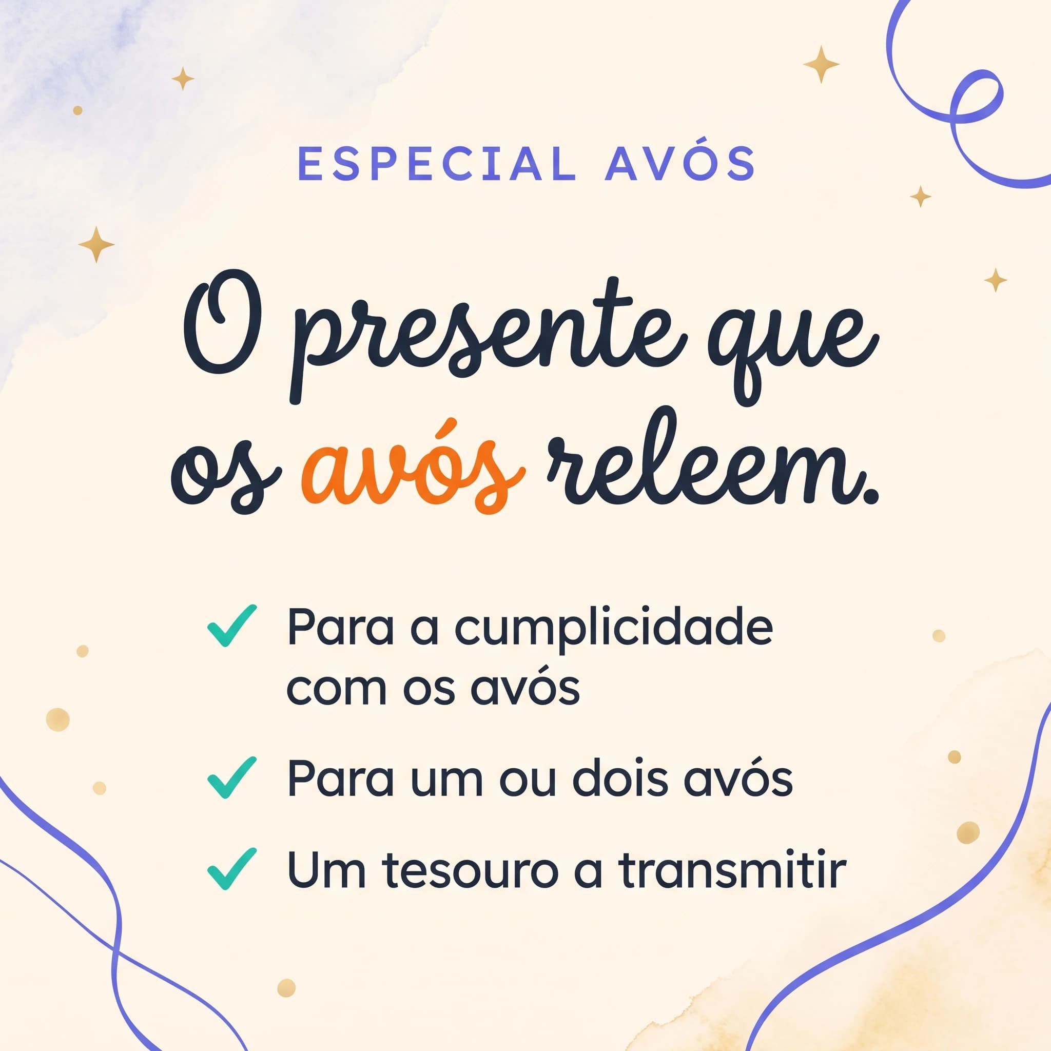Avó, Avô e eu — cartão de produto