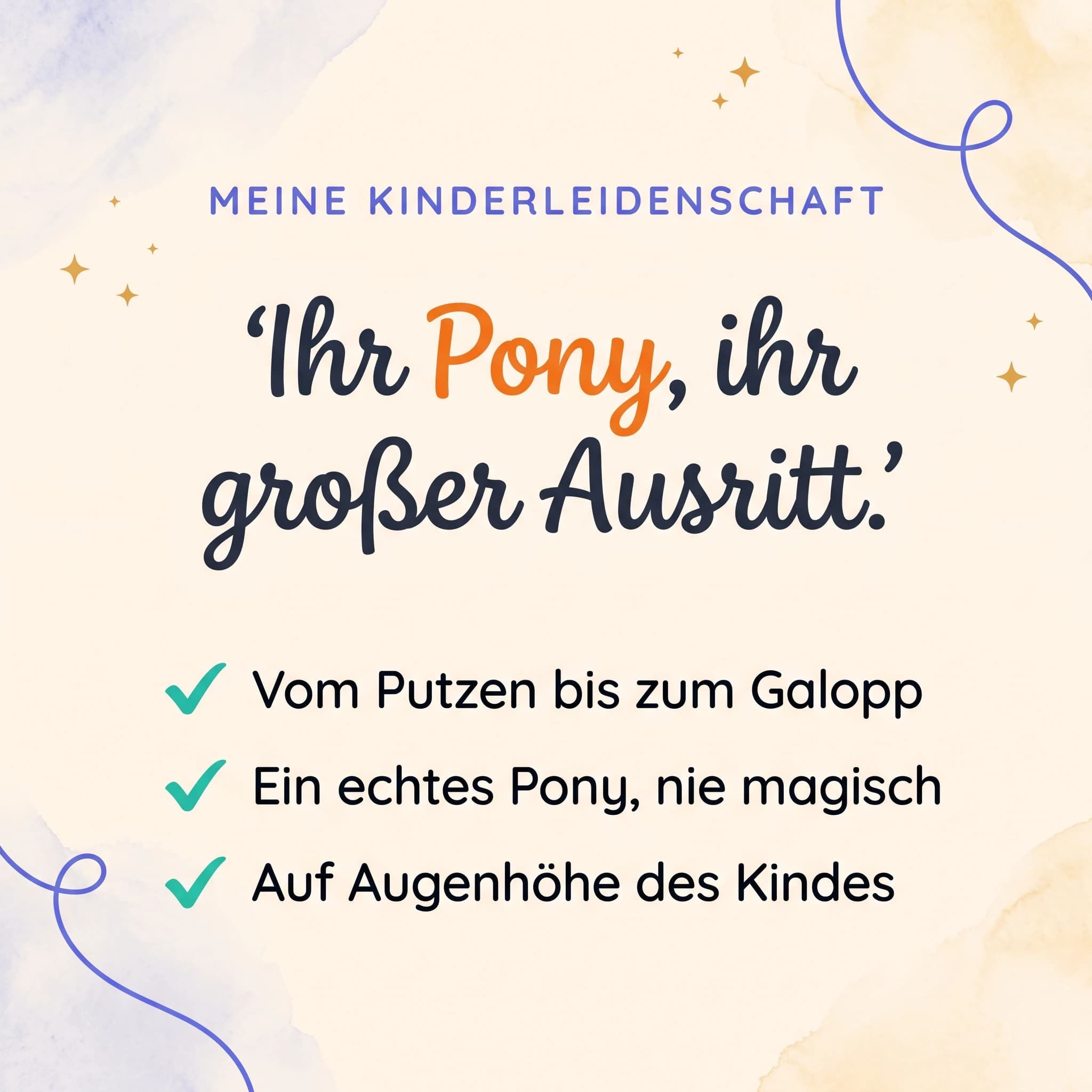 Mein Pony und ich — Produktkarte