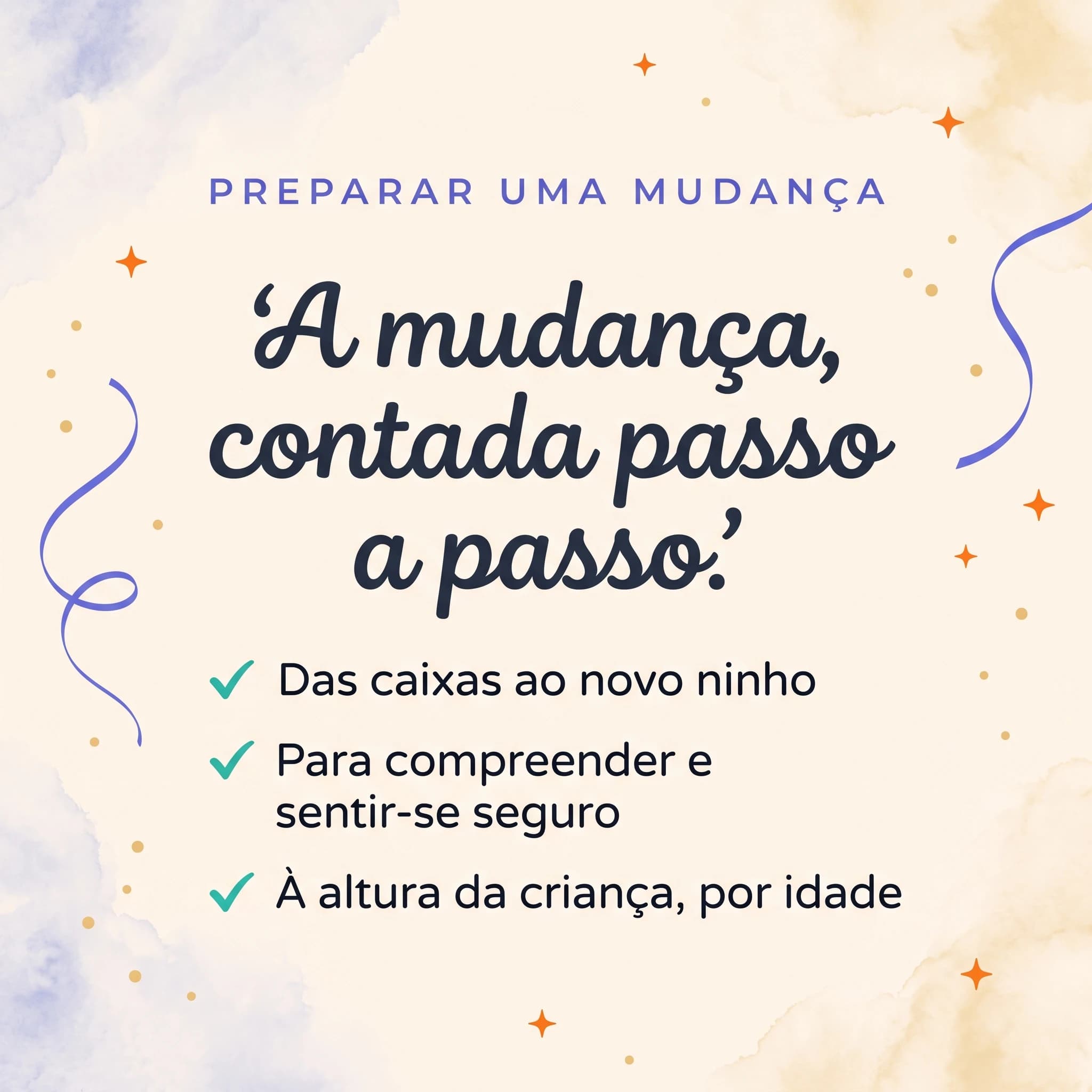 Vamos mudar de casa! — cartão de produto