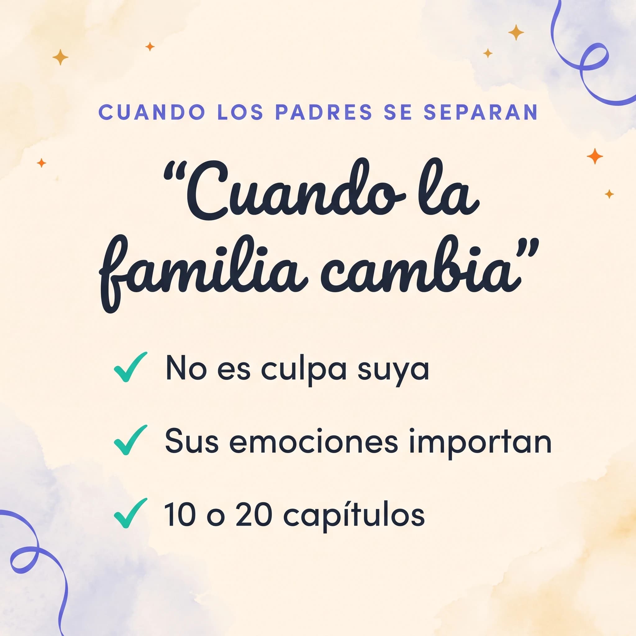 Cuando la familia cambia: la separación de los padres — ficha de producto