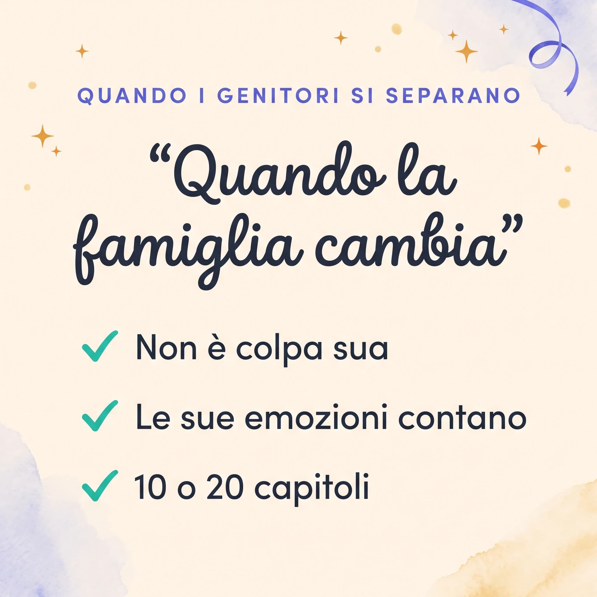 Quando la famiglia cambia: la separazione dei genitori — scheda prodotto