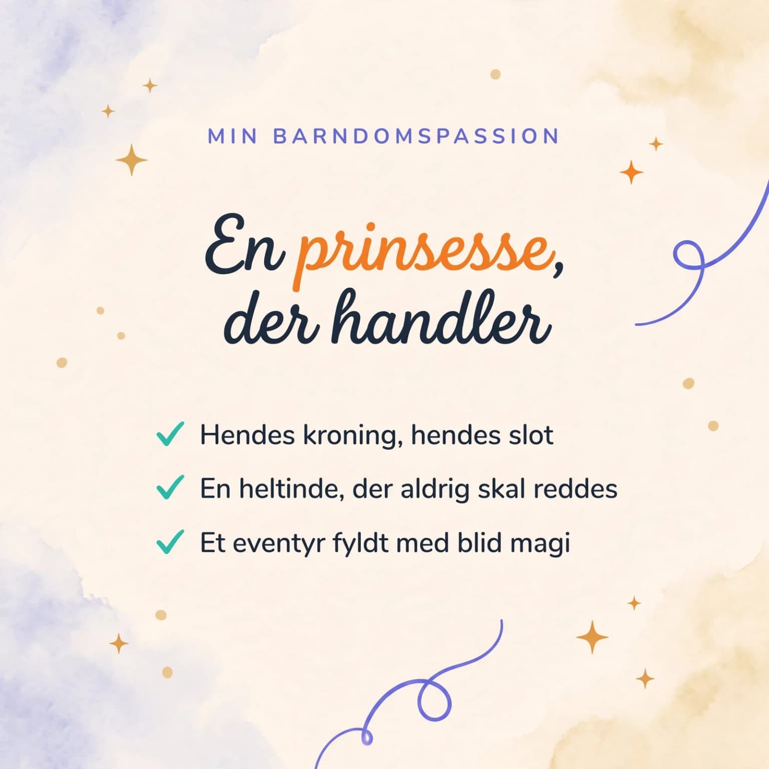 Lille prinsesse — produktkort