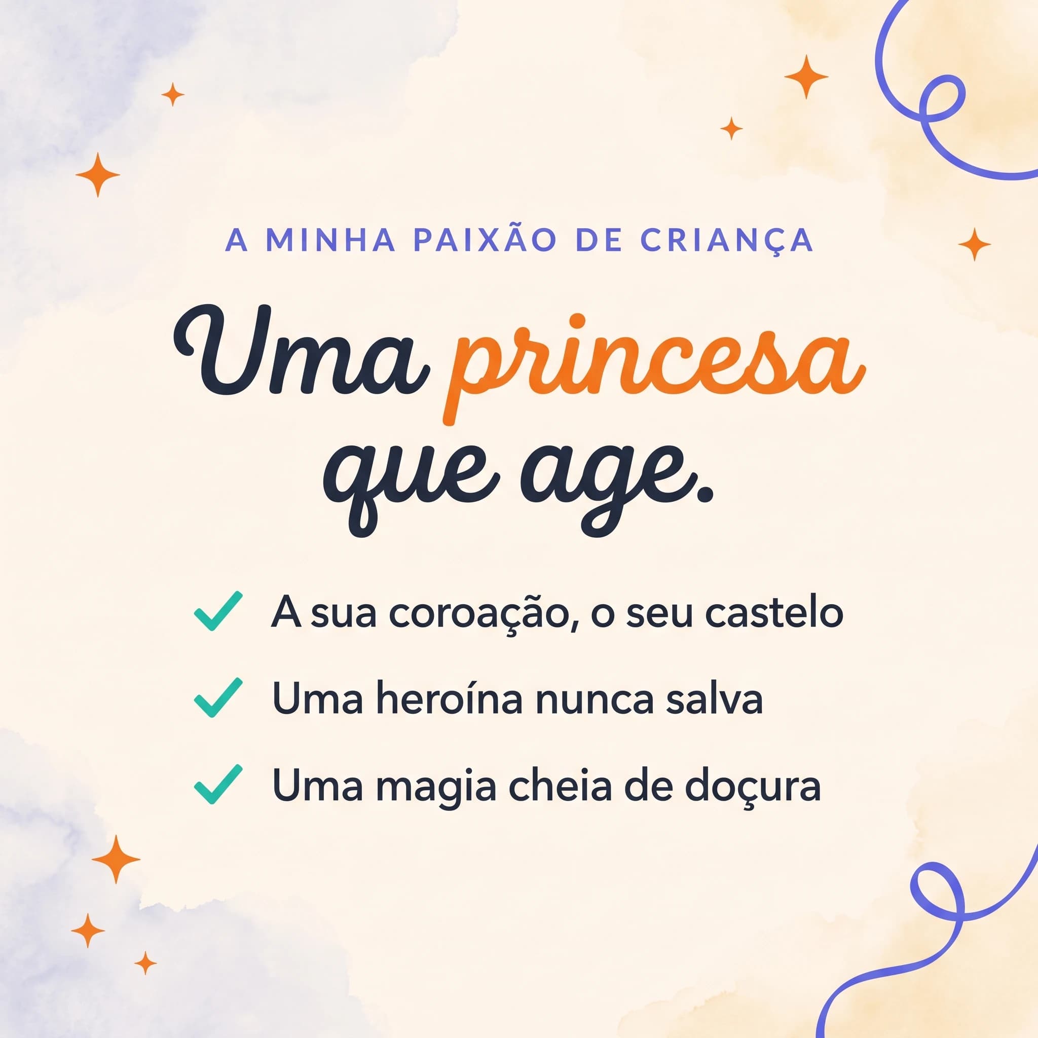 Pequena Princesa — cartão de produto