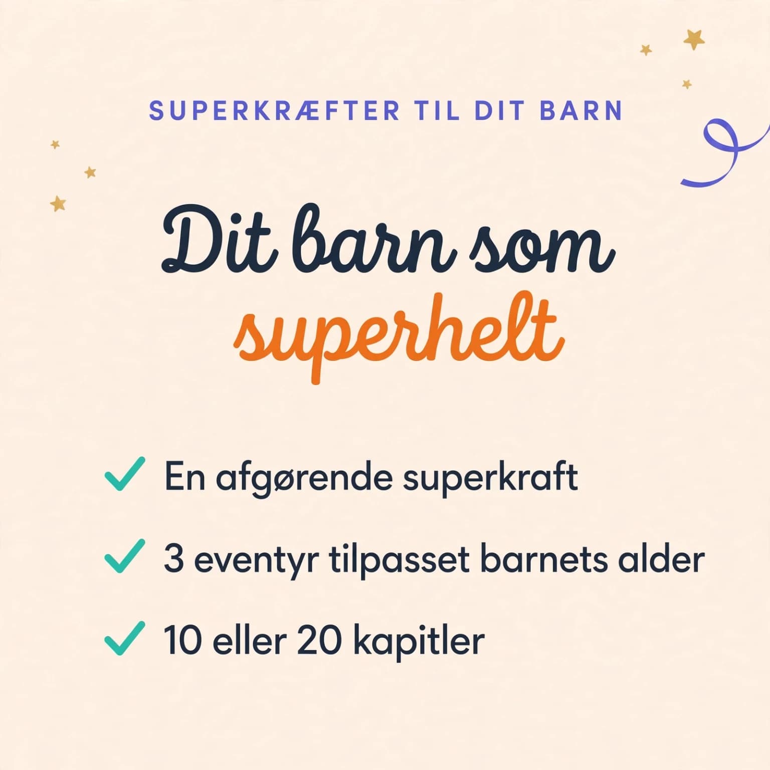 Mit superhelteeventyr — produktkort