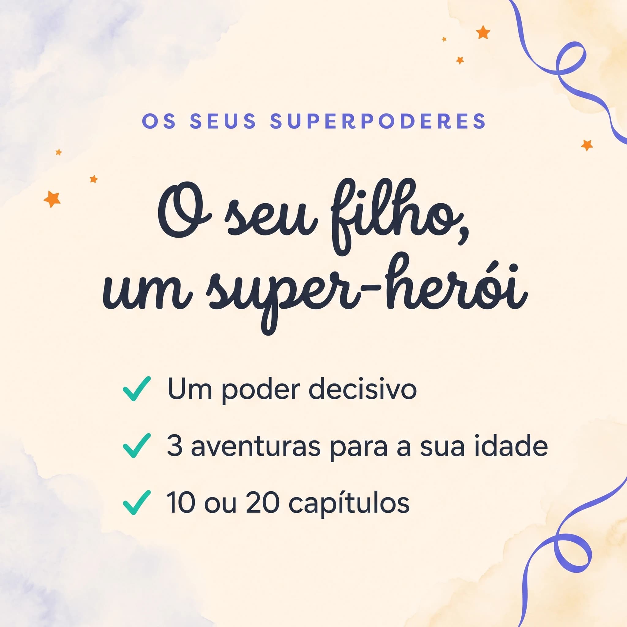 A Minha Aventura de Super-Herói — cartão de produto