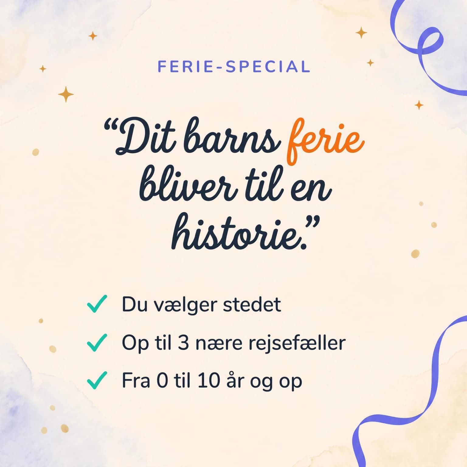 Min heltes ferie — produktkort