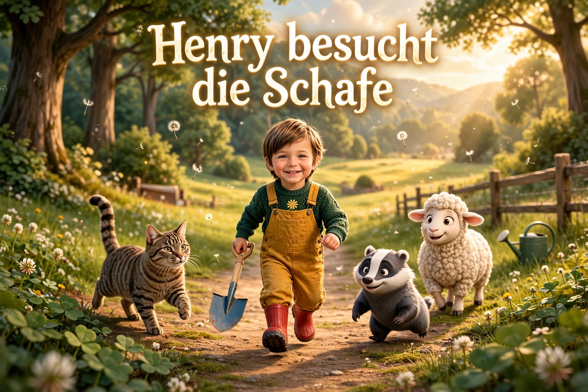 Henry besucht die Schafe