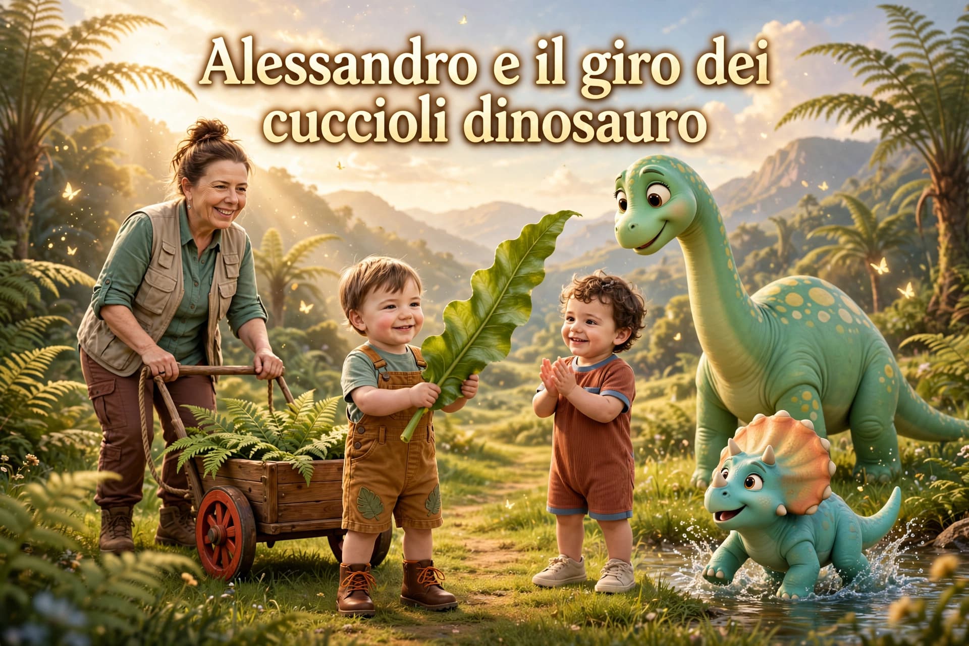 Alessandro e il giro dei cuccioli dinosauro