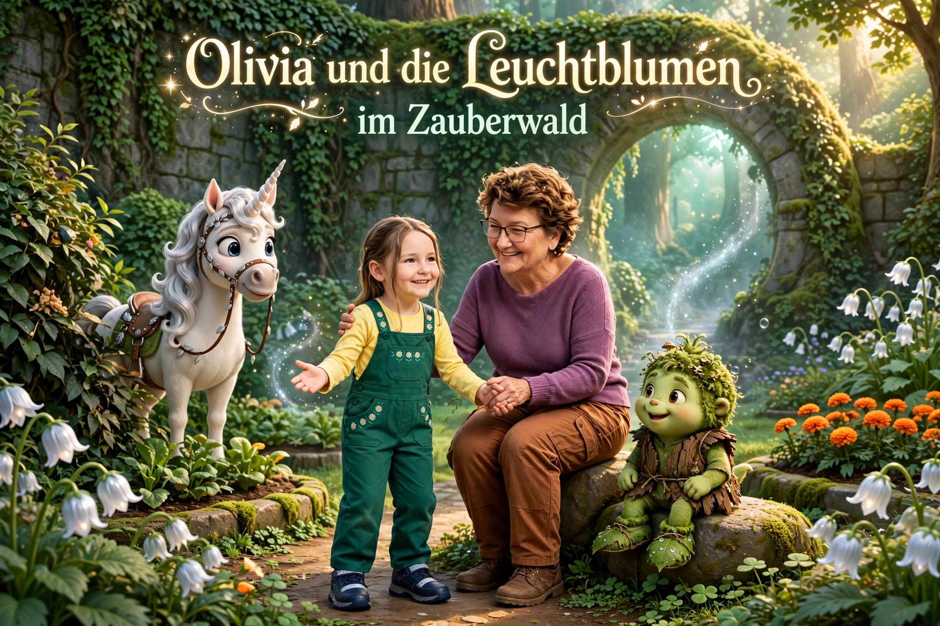 Olivia und die Leuchtblumen im Zauberwald
