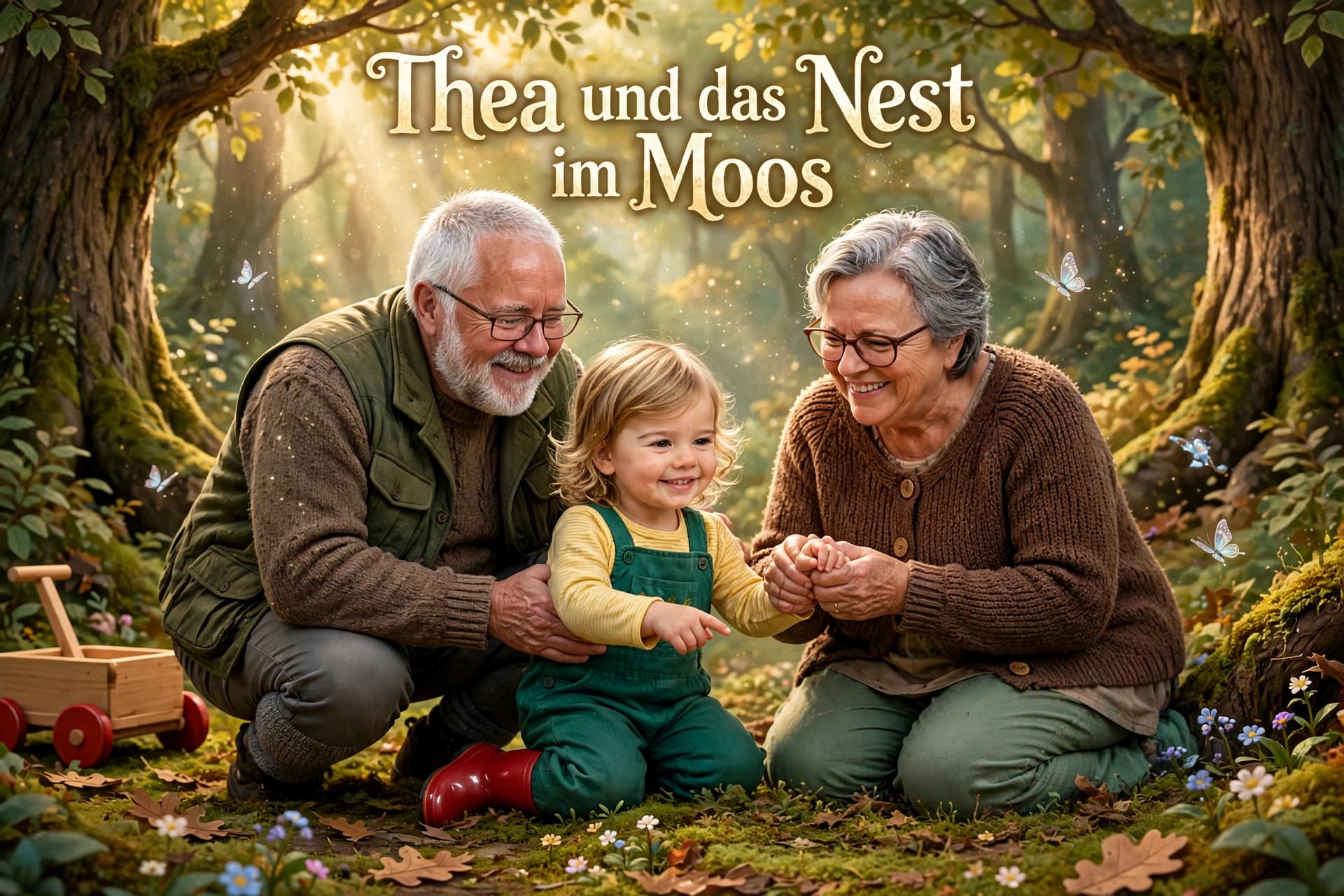 Thea und das Nest im Moos