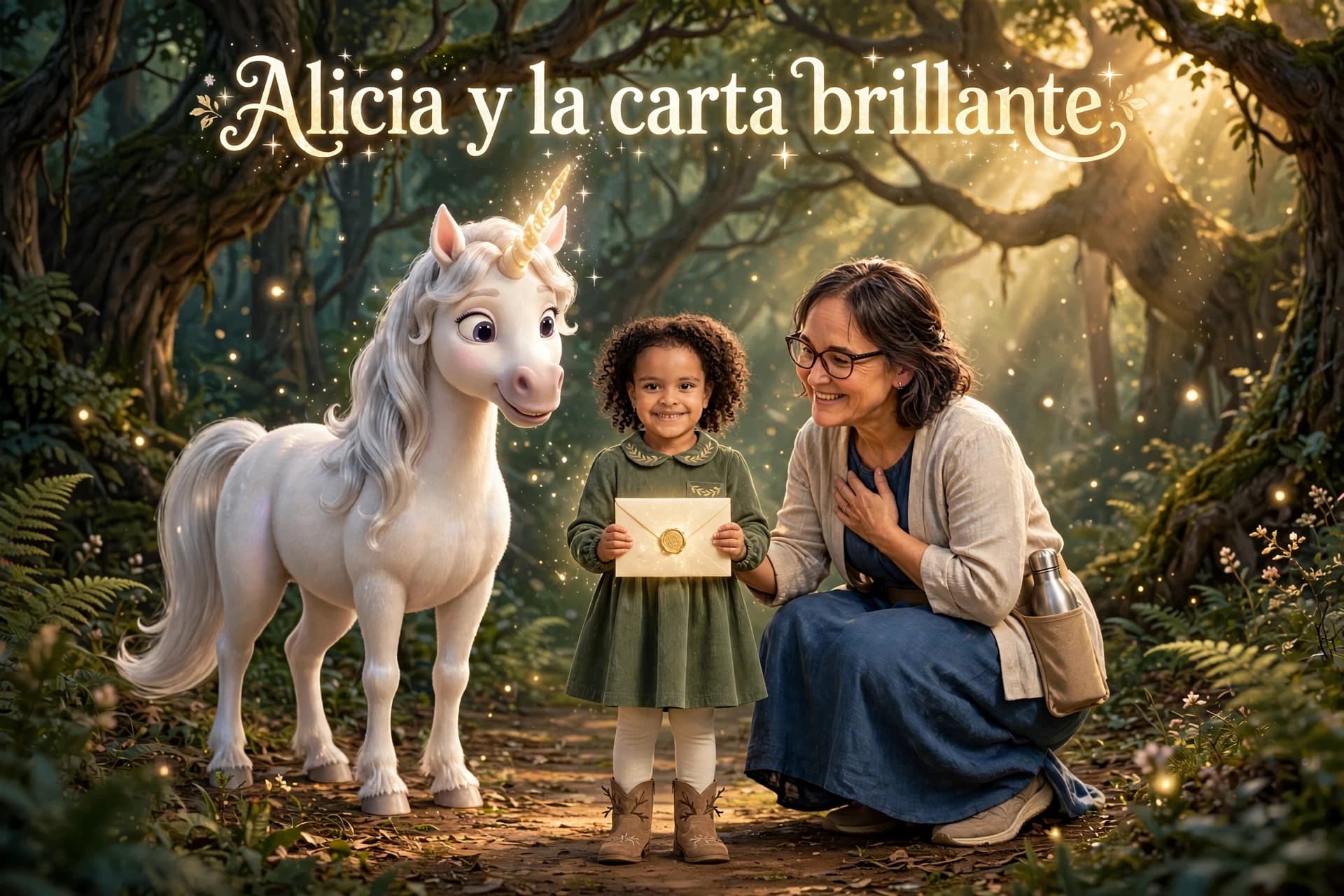 Alicia y la carta brillante